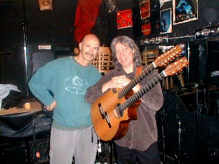 Tony and Richard, with Richard's very cool guitar!