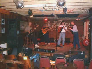 The Trio and Tony working on some of the 'surprises' that will come in tonight...