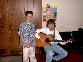 Paul and his nephew Brady posing for the camera!