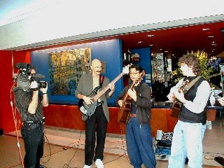 Rocking out at the Bay TV complex