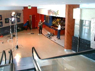 A shot of the show from the escalator