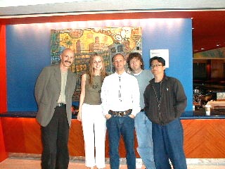 Great shot of the guys with Shannon Upstill from Bay TV