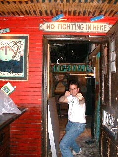 Rumor has it, Tom used to be a bouncer in a nasty dive downtown in New York, but who knows exactly...