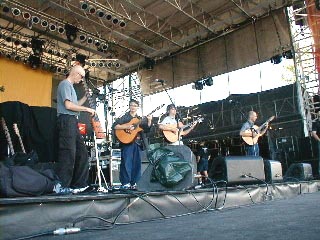 A spacious stage for the Trio and Tony!