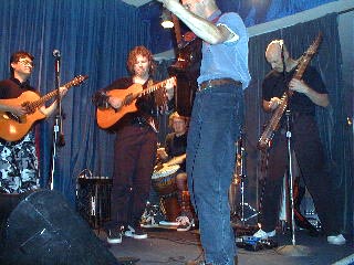 The Trio, Tony, and Jarrod jam out on stage!