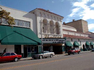 Here we see the outside of the Venture Theater.