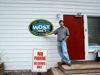 Paul in front of WDST in Woodstock