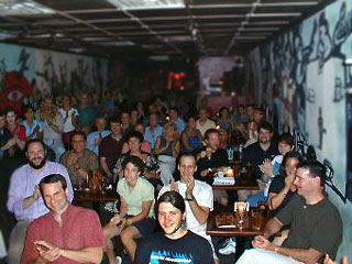 the audience at the second night at the Tin Angel