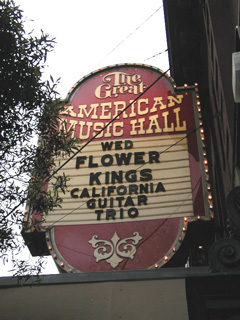 
    Great American Music Hall - San Francisco, CA
  , 
    April 03, 2002
  