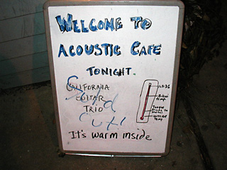 
    Acoustic Cafe' - Bridgeport, CT
  , 
    February 1st, 2003
  