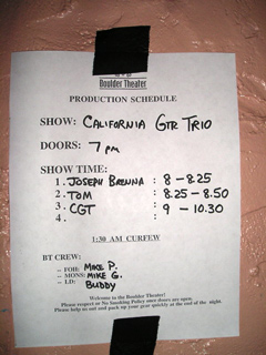 
    Boulder Theater - Boulder, CO
  , 
    May 31st, 2003
  